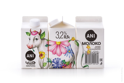牛奶品牌系列包装设计